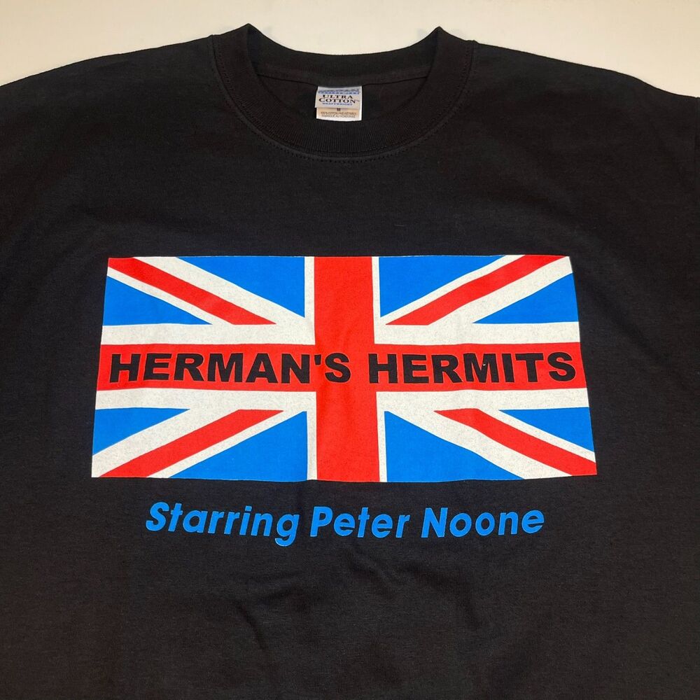Herman's Hermits Peter Noone British Invasion Concert Tour T Shirt Sz Mens M